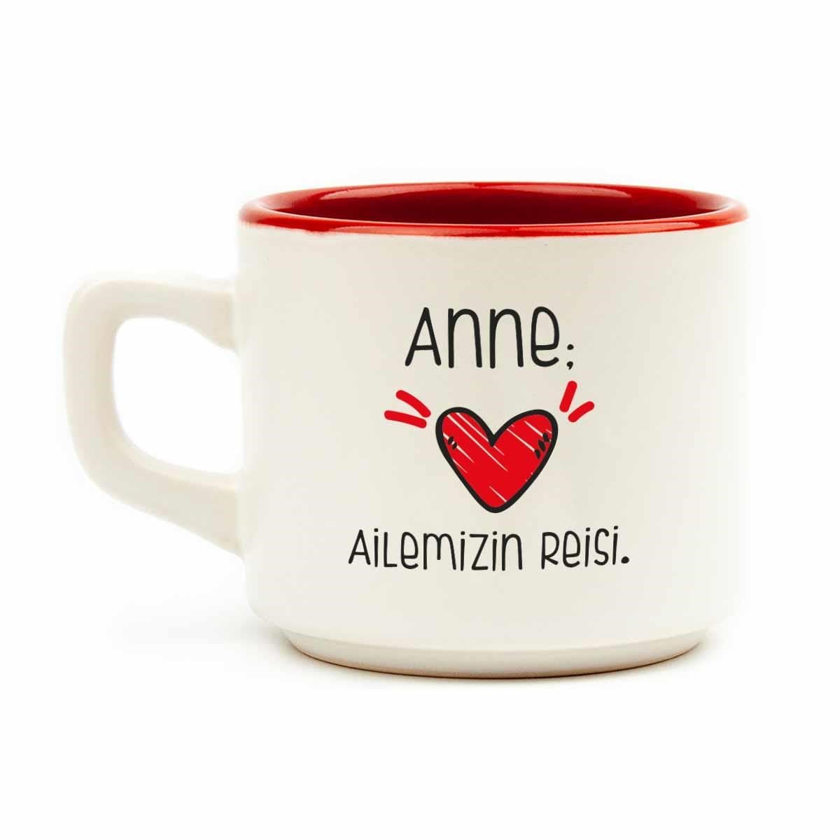 Anne, Ailemizin Reisi Beyaz Venüs Kupa - Hediye Seramik Kupa