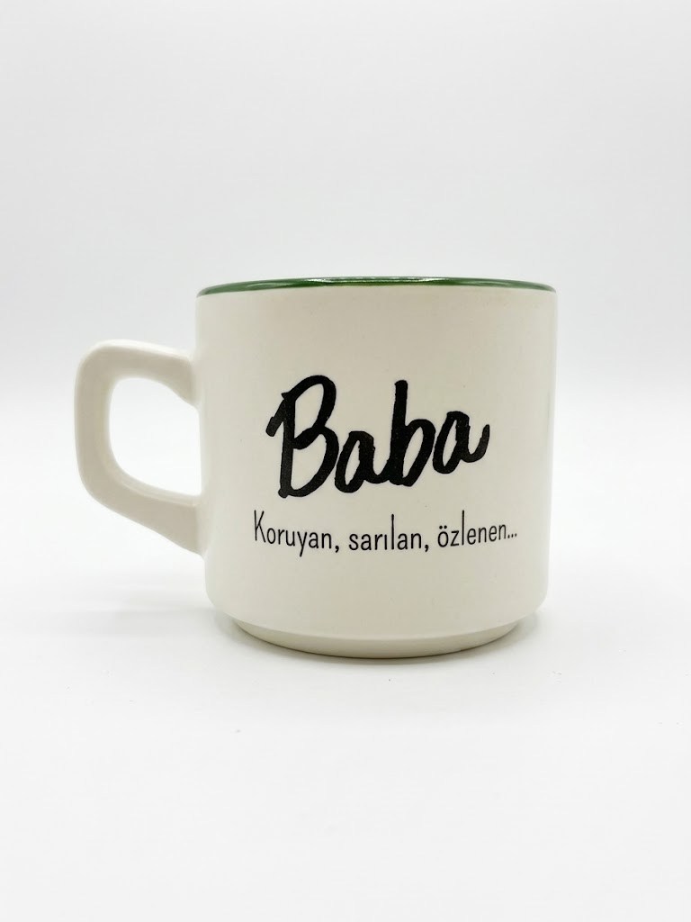 Baba 02 Beyaz Venüs Kupa -Hediyelik Kupa Fincan 