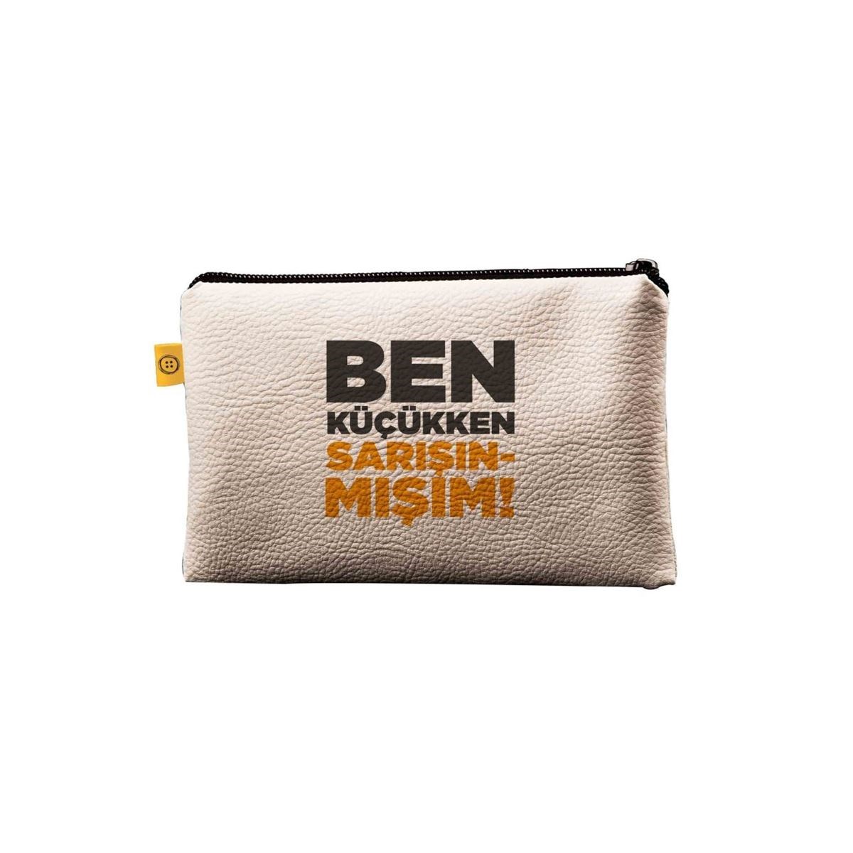 Ben Küçükken Sarışınmışım Deri Cüzdan