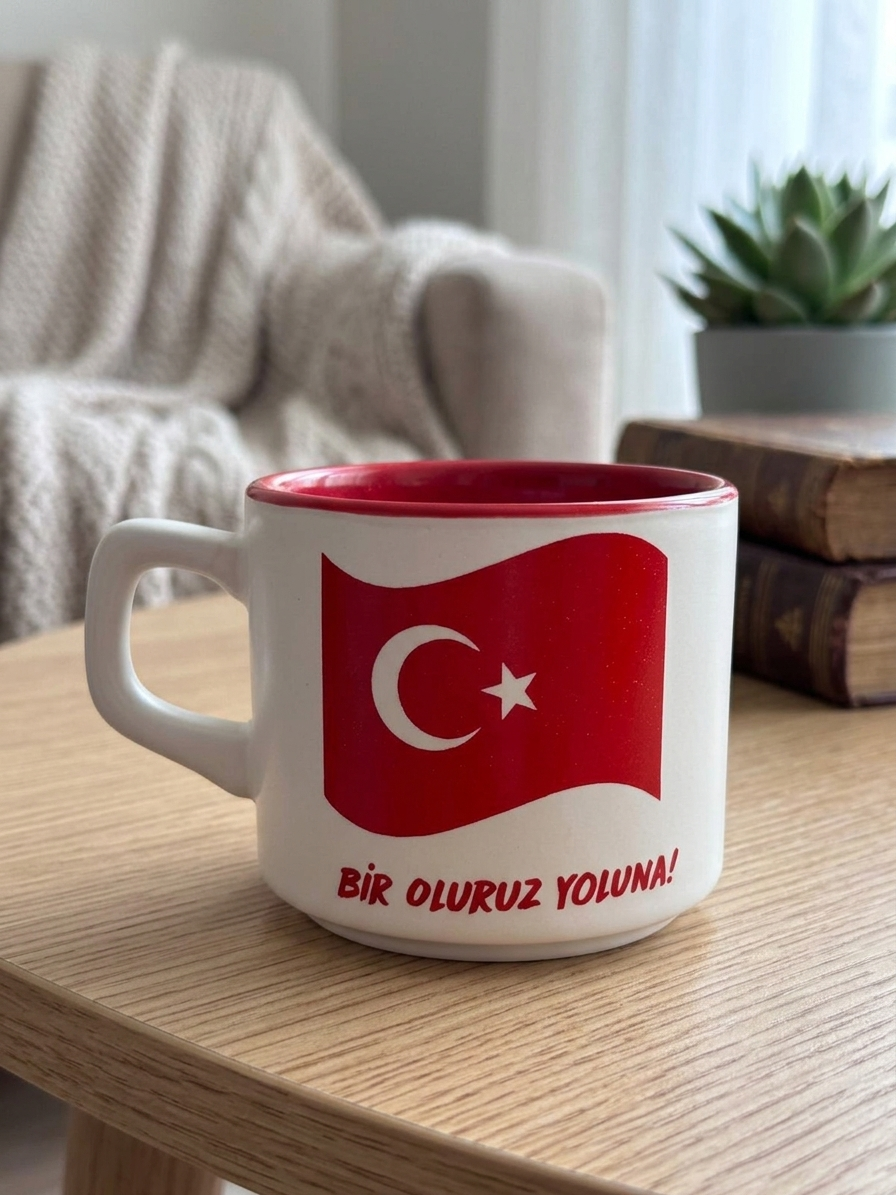 Bir Oluruz Yoluna! Beyaz Venüs Kupa - Hediyelik Kupa Fincan Mug