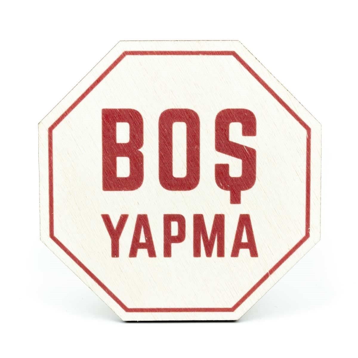 Boş Yapma Ahşap Bardak Altlığı