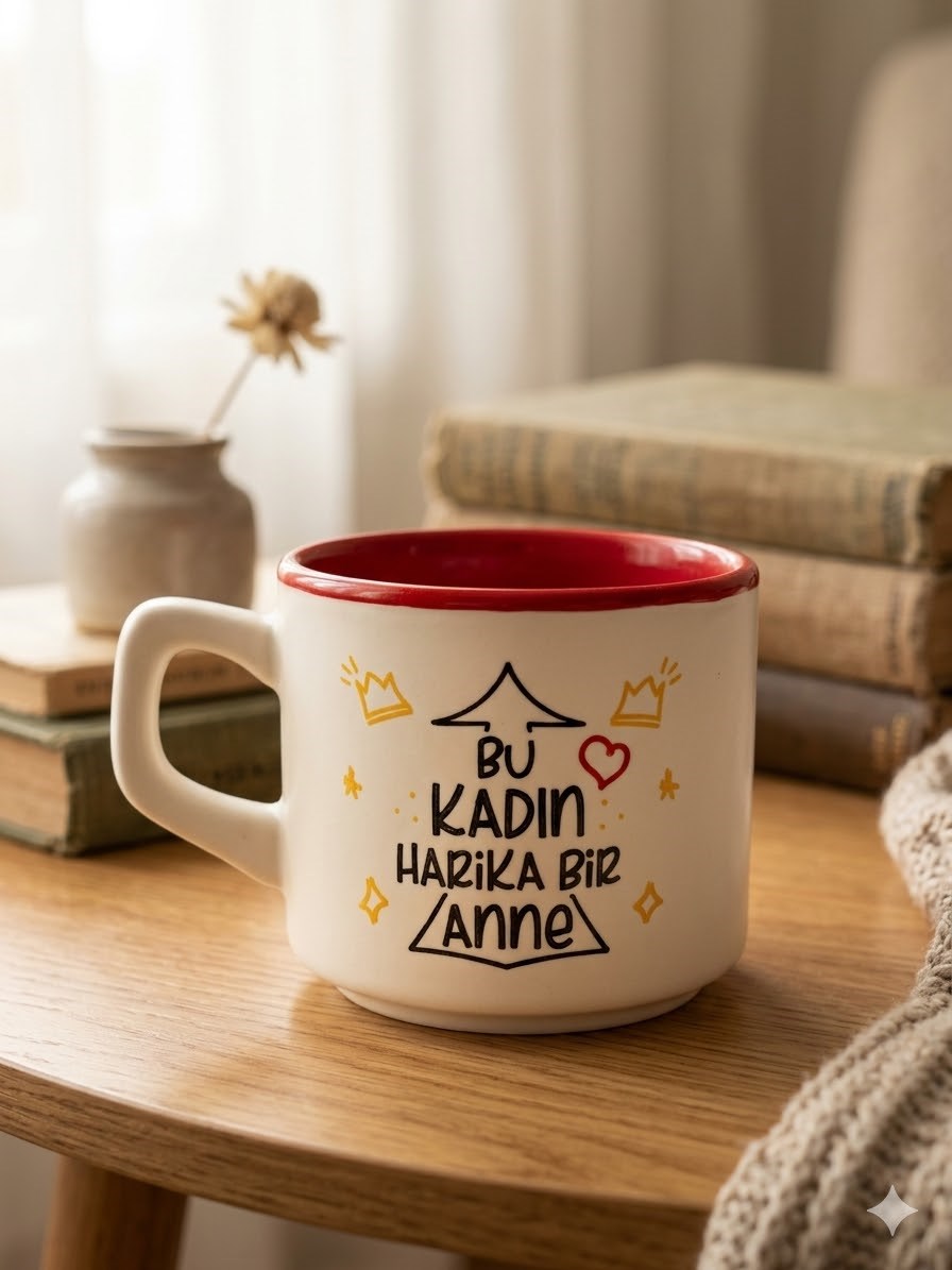 Bu Kadın Harika Bir Anne Beyaz Venüs Kupa - Hediyelik Kupa Fincan Mug