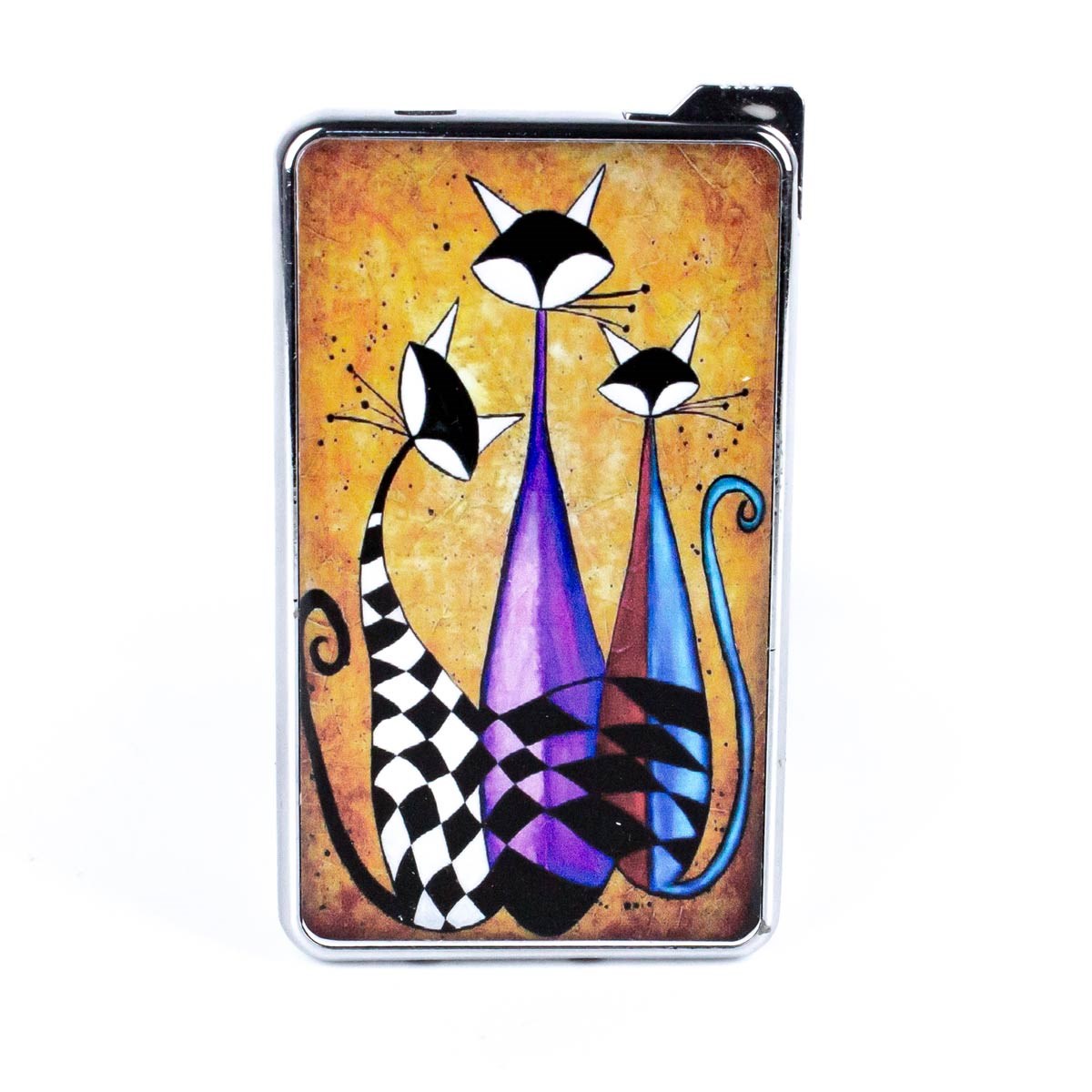 Kedi Tasarımlı Aynalı Çakmak