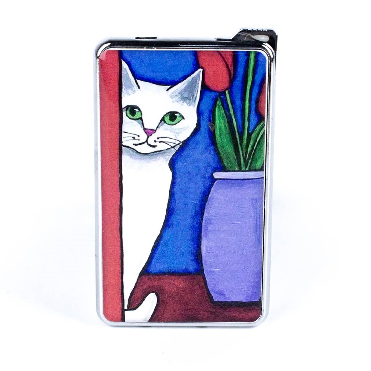 Kedi Tasarımlı Aynalı Çakmak
