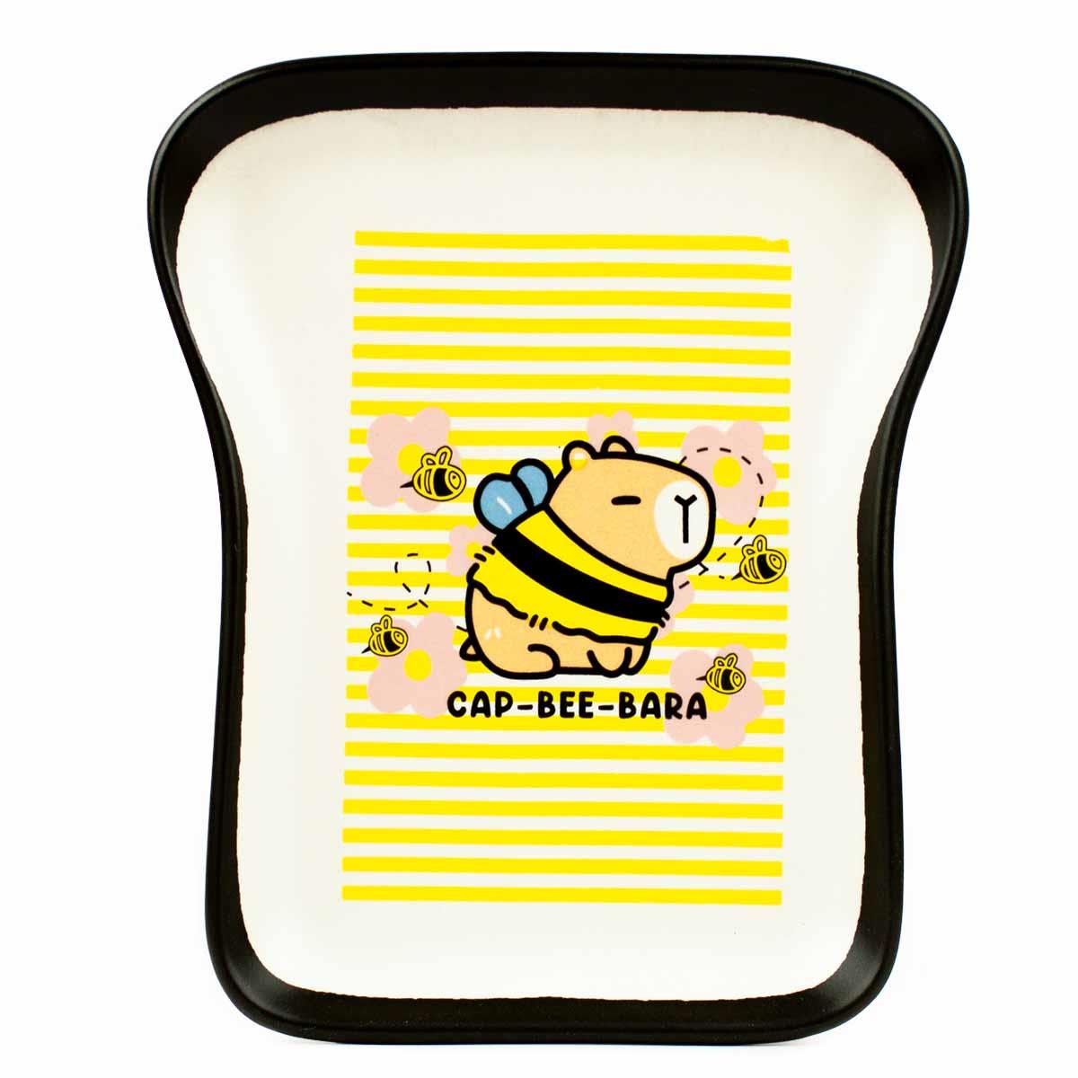 Cap-Bee-Bara Tasarım Tost Tabağı - Kahvaltı Sunum Tabağı