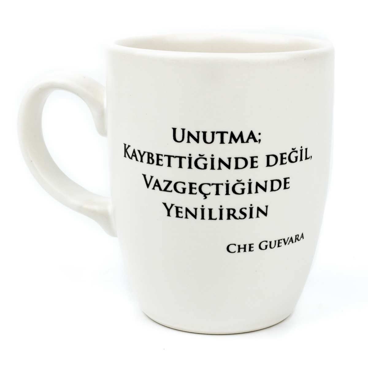 Che Guevara Krem Oval Kupa - Hediye Seramik Kupa