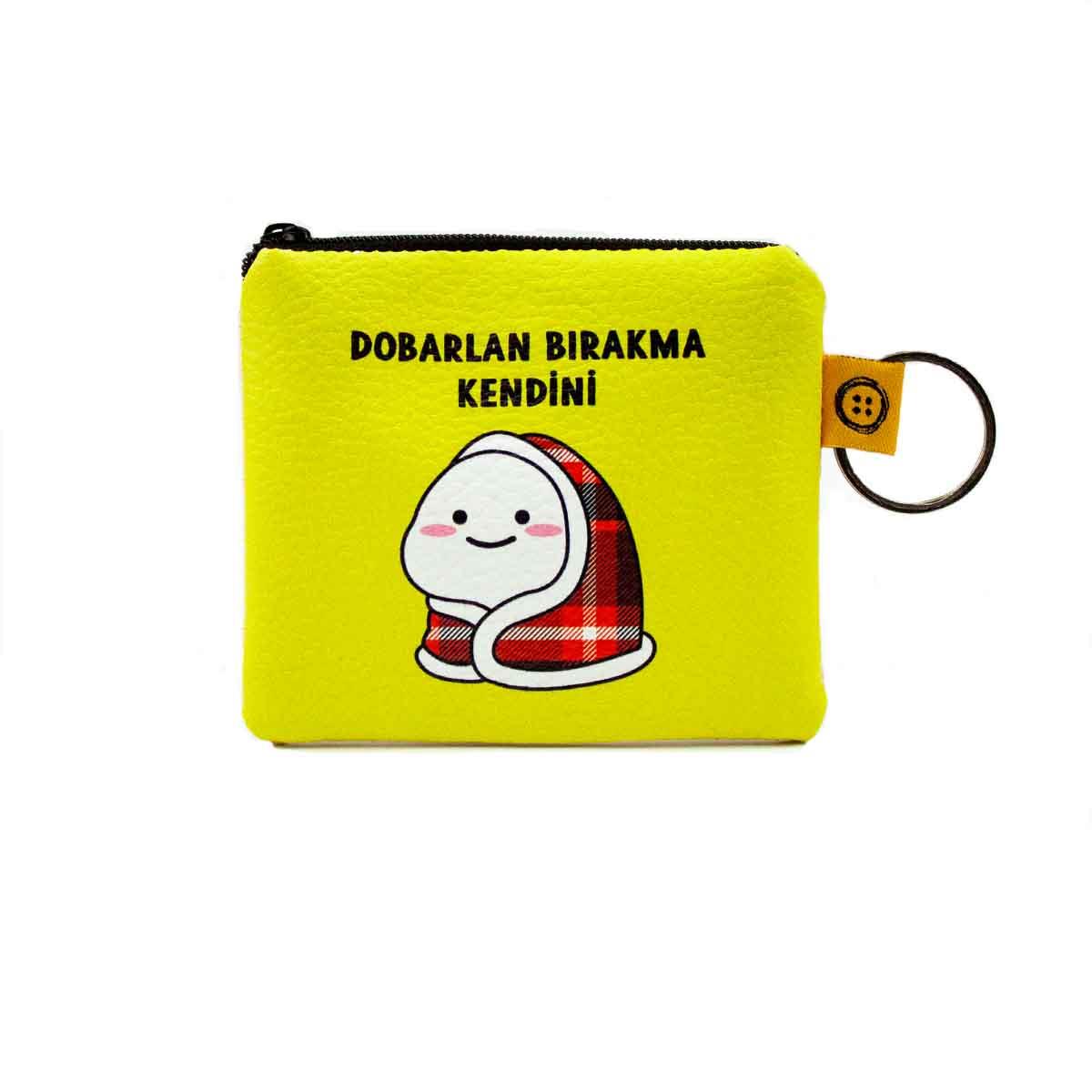 Dobarlan Bırakma Kendini Baskılı Bozuk Para Cüzdanı