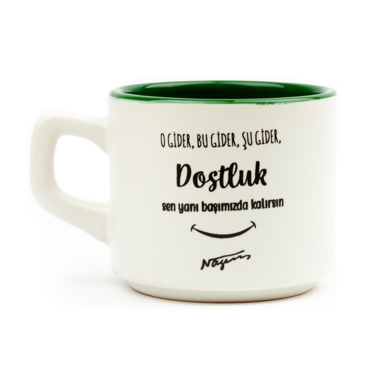 Dostluk Beyaz Venüs Kupa - Hediye Seramik Kupa