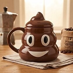 Emoji Figürlü 3D Kupa - Eğlenceli Dekoratif Kahve ve Çay Bardağı