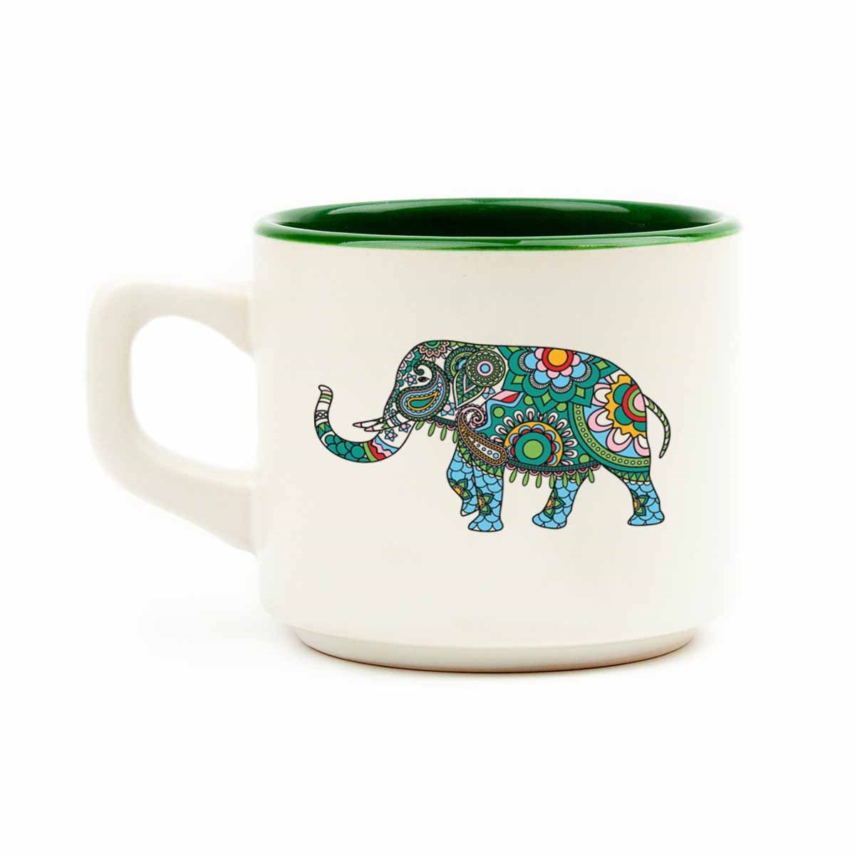 Etnik Fil Beyaz Venüs Kupa - Hediyelik Kupa Fincan Mug