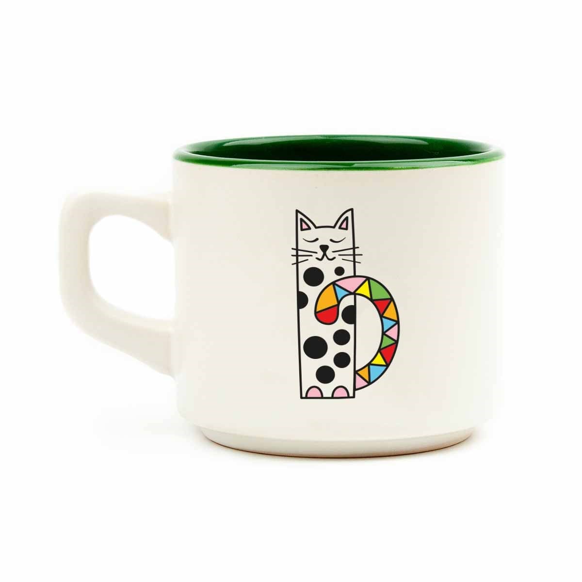 Etnik Kedi Beyaz Venüs Kupa - Hediyelik Kupa Fincan Mug
