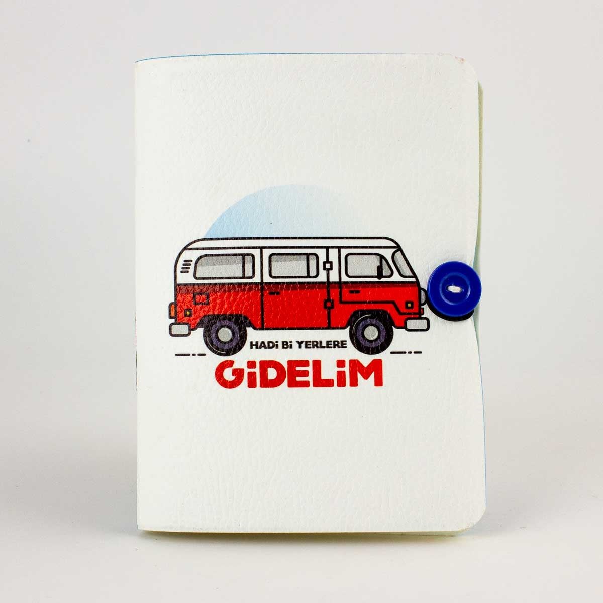 Hadi Bir Yerlere Gidelim Düğmeli Defter