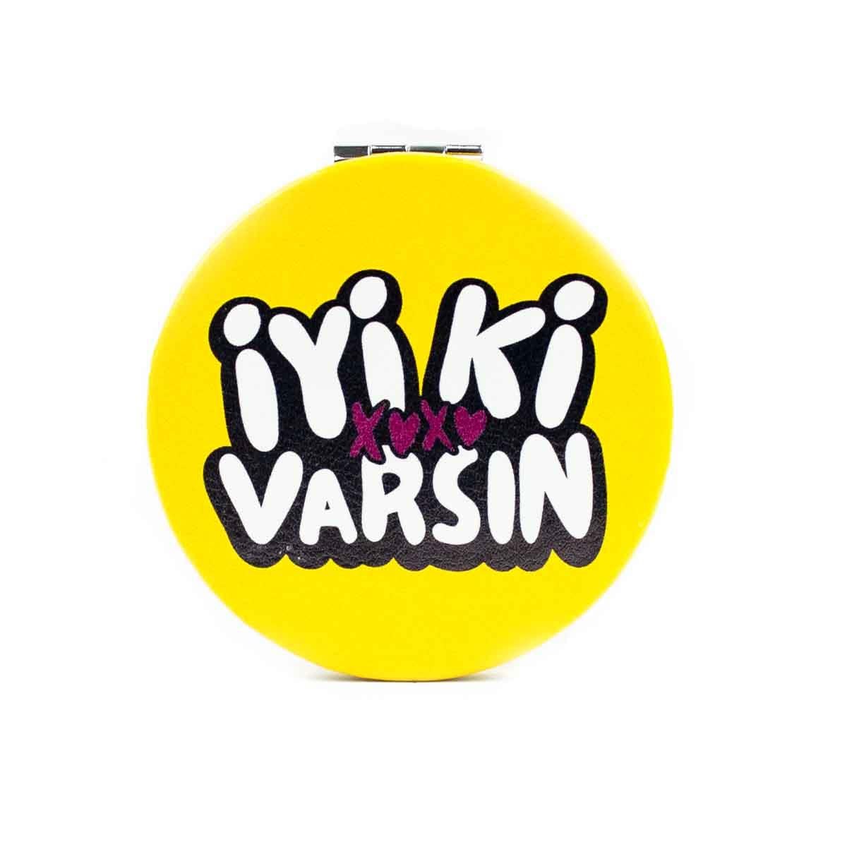 İyi Ki Varsın Cep Çanta Makyaj Aynası - Kompakt Cep Aynası