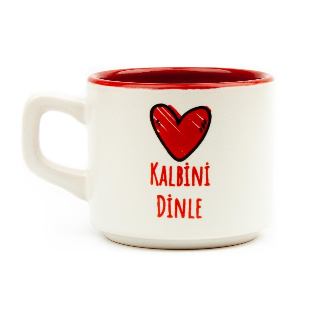 Kalbini Dinle Beyaz Venüs Kupa - Hediye Seramik Kupa
