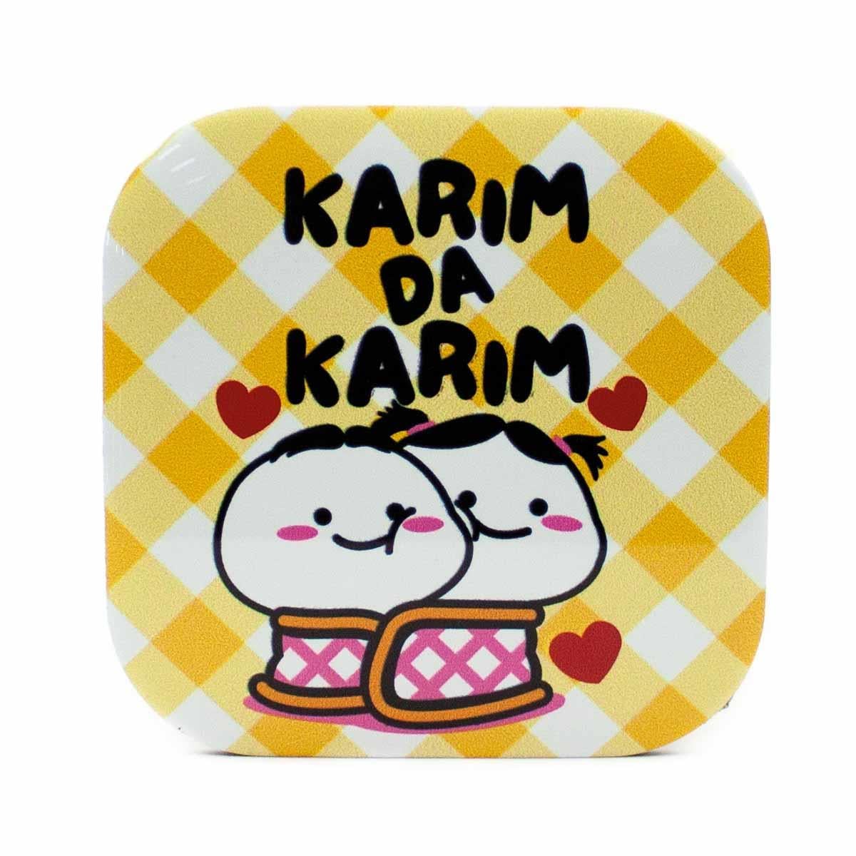 Karım Da Karım Parlak Yüzey Bardak Altlığı - Renkli Baskılı Kaymaz Taban Bardak Altlığı  