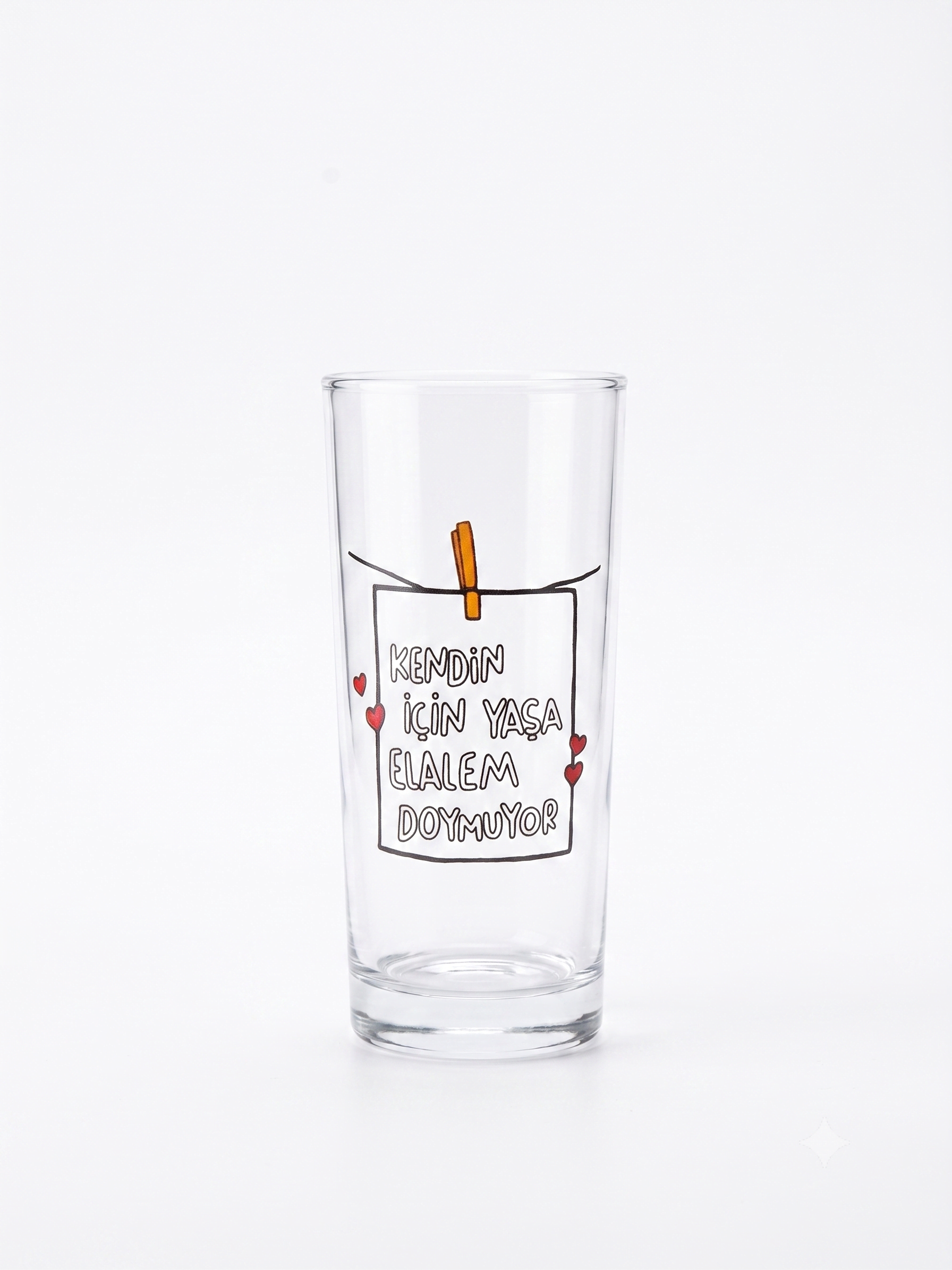Kendin İçin Yaşa Elalem Doymuyor Rakı Bardağı