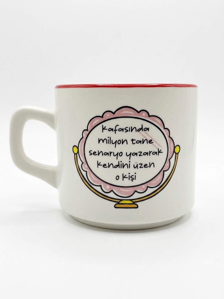 Kendini Üzen O Kişi Beyaz Venüs Kupa - Hediyelik Kupa Fincan Mug