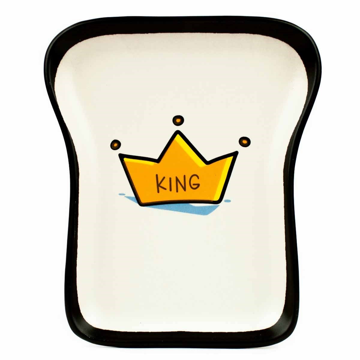 King Tasarım Tost Tabağı - Kahvaltı Sunum Tabağı