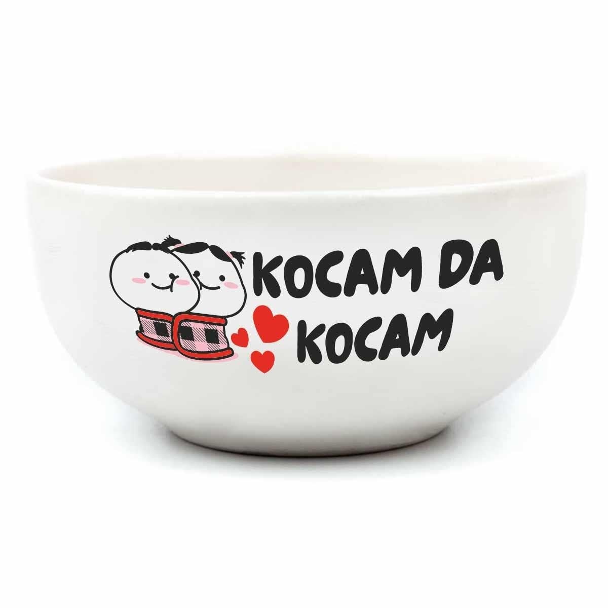 Kocam Da Kocam Krem Seramik Kase - Hediye Seramik Kase