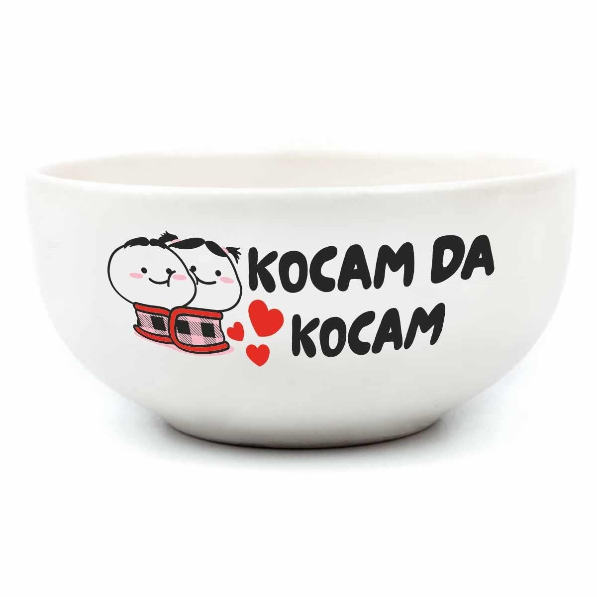 Kocam Da Kocam Krem Seramik Kase - Hediye Seramik Kase