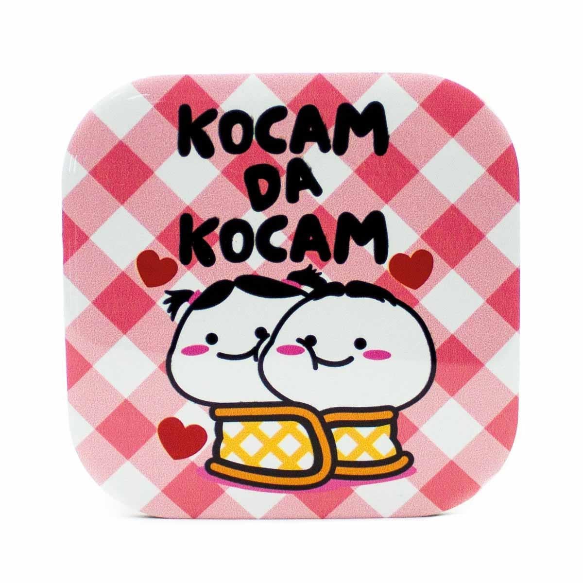 Kocam Da  Kocam Parlak Yüzey Bardak Altlığı - Renkli Baskılı Kaymaz Taban Bardak Altlığı  