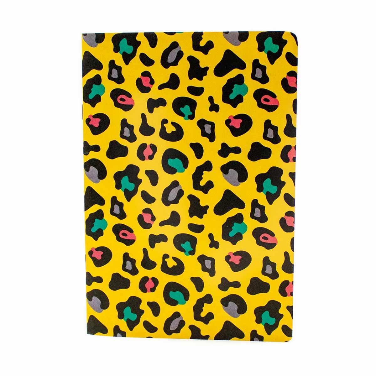 Leopar Desen Günlük Tasarım Defter - Çizgisiz Defter A5
