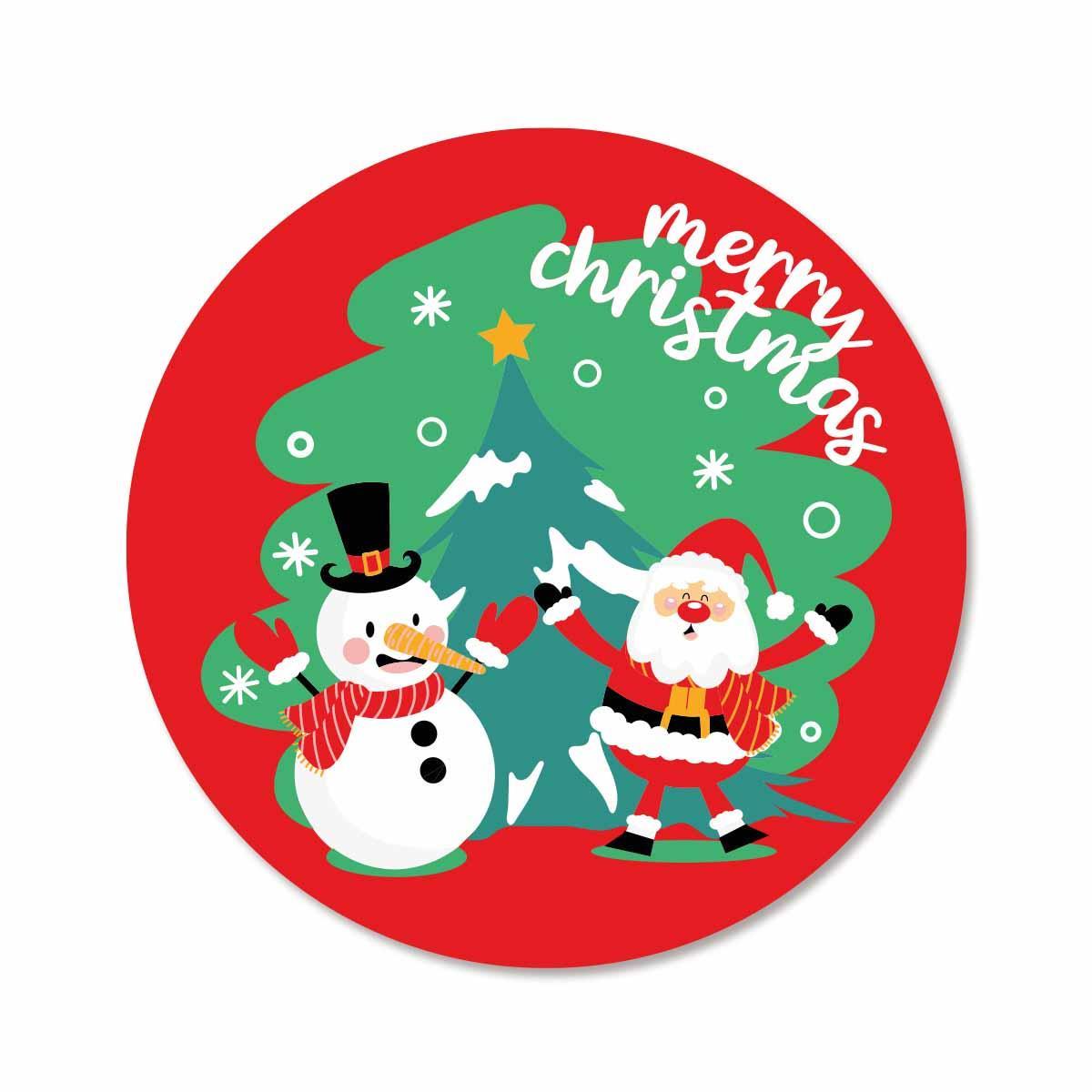 Merry Christmas No:07 Ahşap Bardak Altlığı