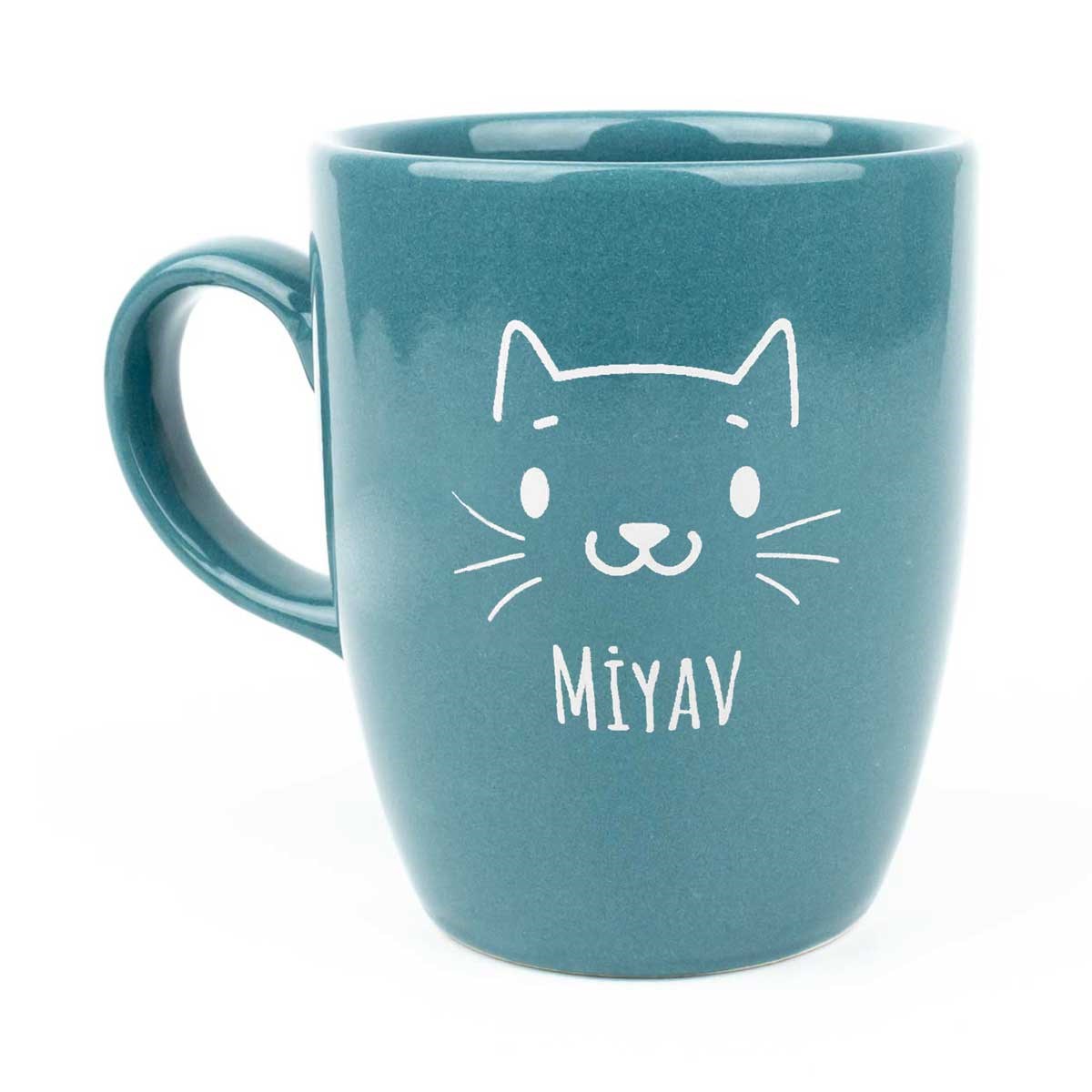 Miyav Petrol Yeşili Parlak Oval Kupa