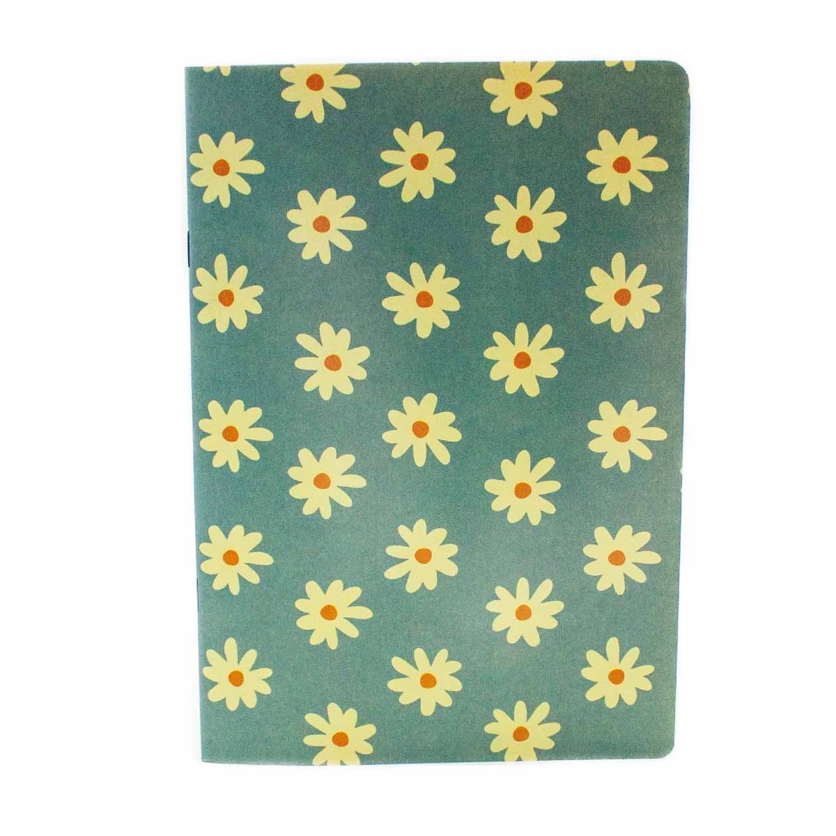 Papatya Desen Günlük Tasarım Defter - Çizgisiz Defter A5