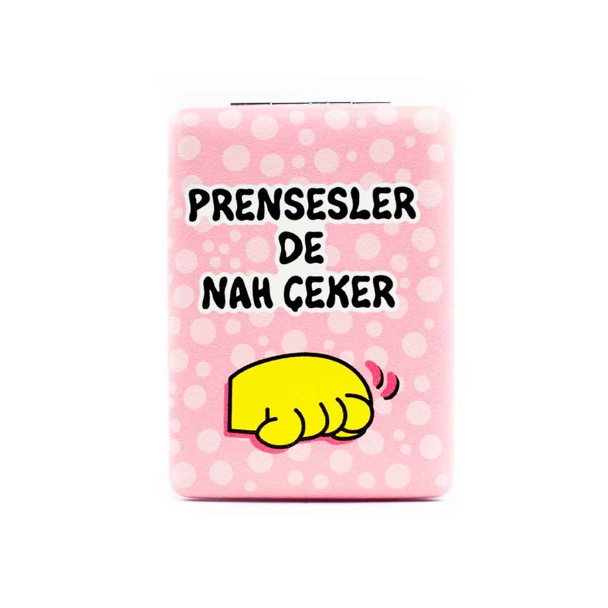 Prensesler De Nah Çeker! Cep Çanta Makyaj Aynası - Kompakt Cep Aynası