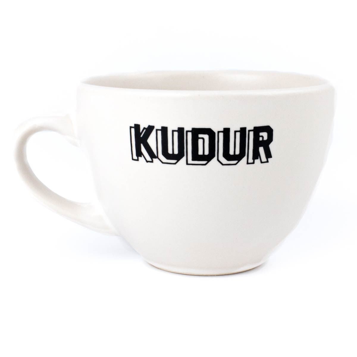 Kudur Yazılı Krem Fincan - Hediye Seramik Fincan