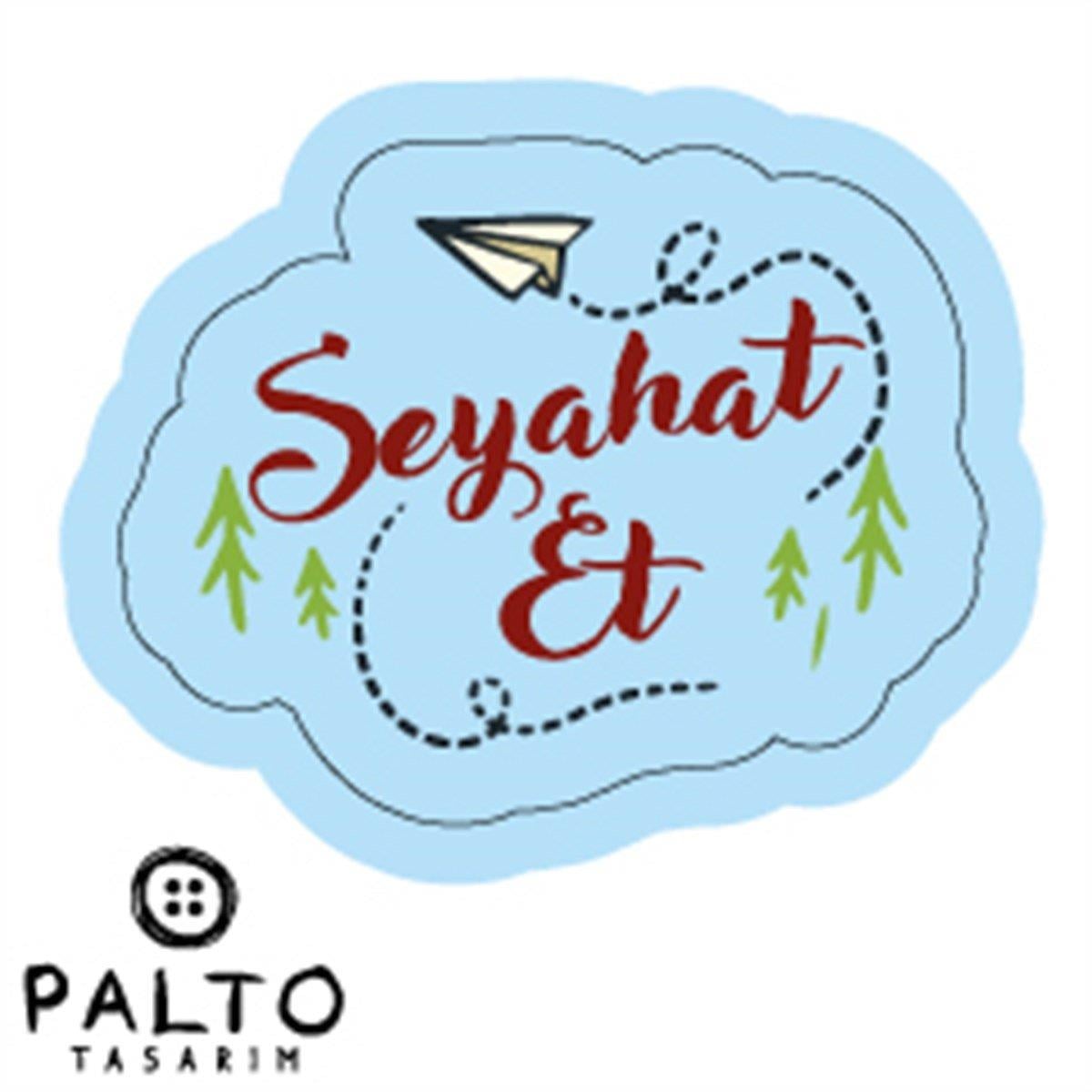 Seyahat Et Tekli Sticker