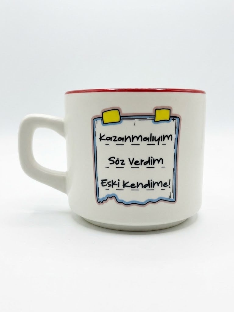 Söz Verdim Eski Kendime Beyaz Venüs Kupa - Hediyelik Kupa Fincan Mug