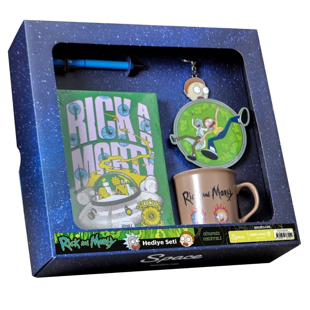 Space License Rıck And  Morty Gıft Set - Hediyelik Set