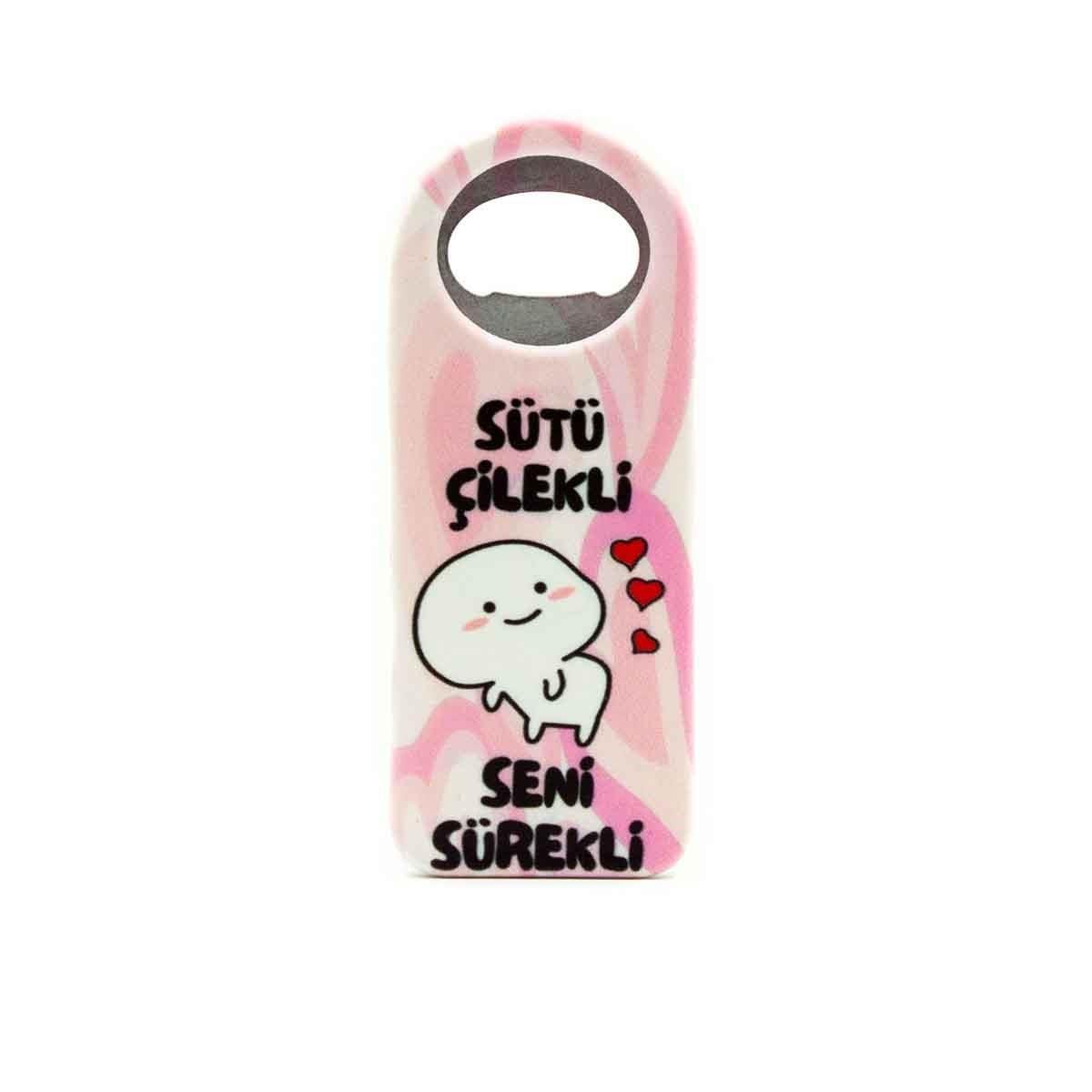 Sütü Çilekli Seni Sürekli Açacak Magnet