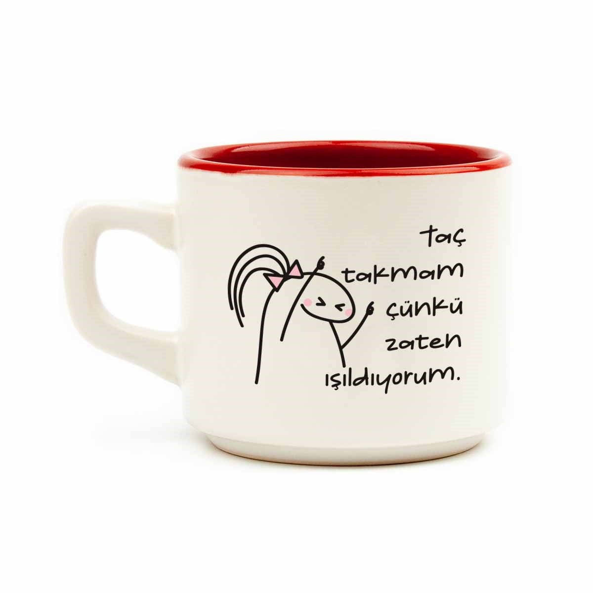 Taç Takmam Çünkü Zaten Işıldıyorum. Venüs Kupa - Hediyelik Kupa Fincan Mug