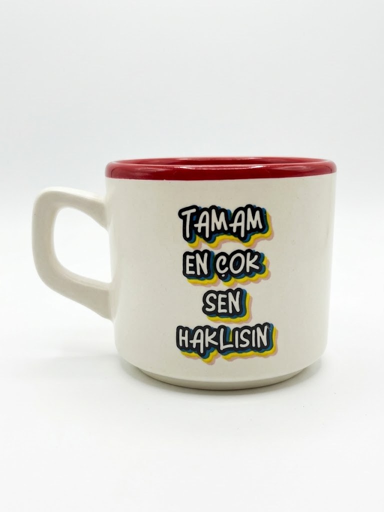Tamam En Çok Sen Haklısın 02 Beyaz Venüs Kupa - Hediyelik Kupa Fincan Mug