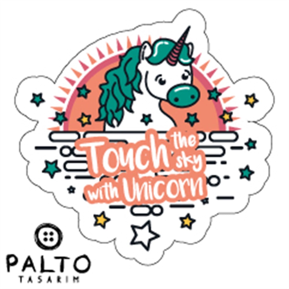 Unicorn Tekli Sticker