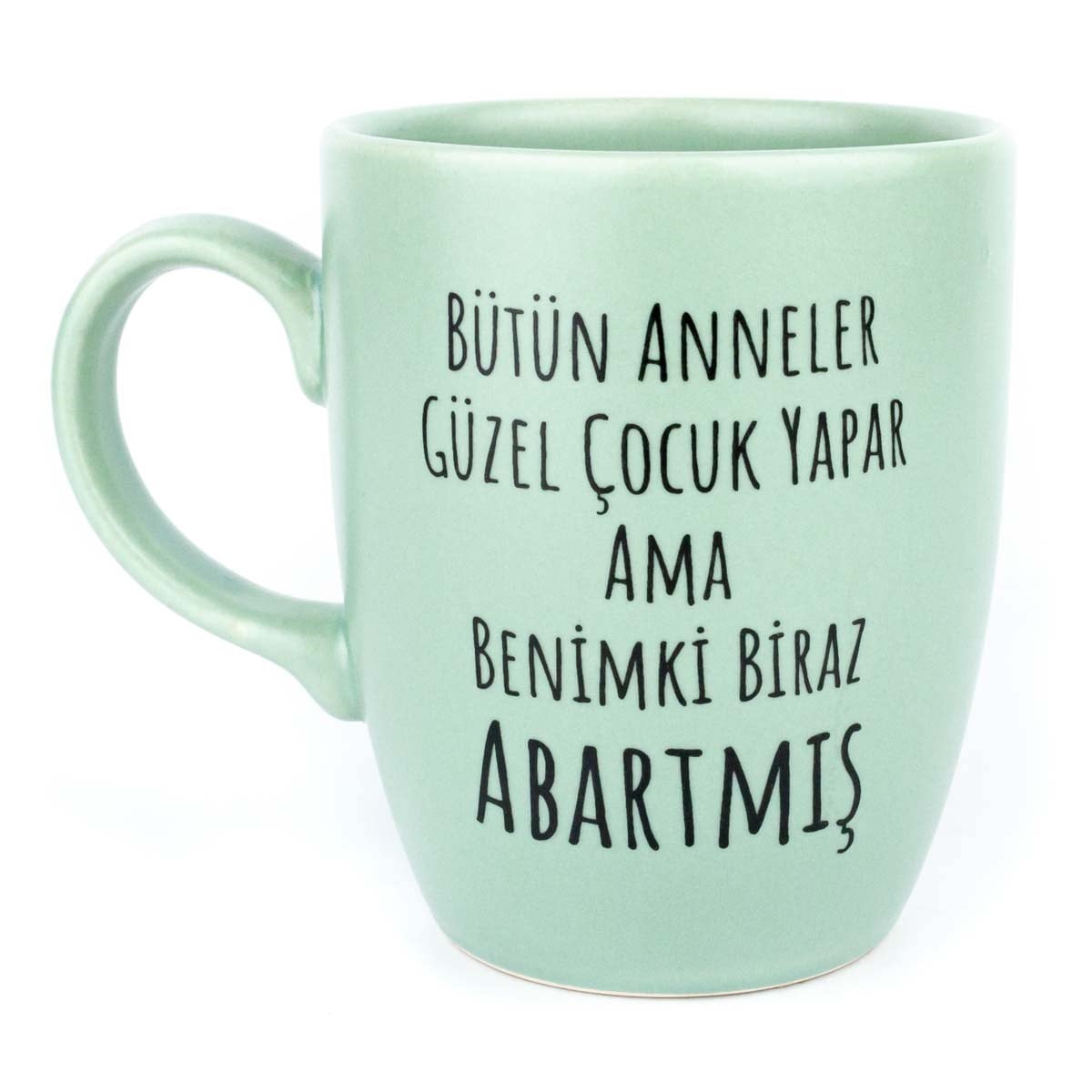 Bütün Anneler Güzel Çocuk Yapar Yeşil Oval Kupa