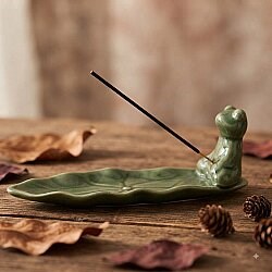 Yeşil Kurbağa Tasarımlı Dekoratif Tütsülük