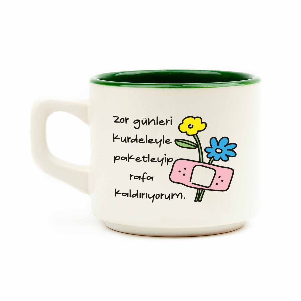 Zor Günleri Kurdeleyle Paketleyip Rafa Kaldırıyorum. Beyaz Venüs Kupa - Hediyelik Kupa Fincan Mug