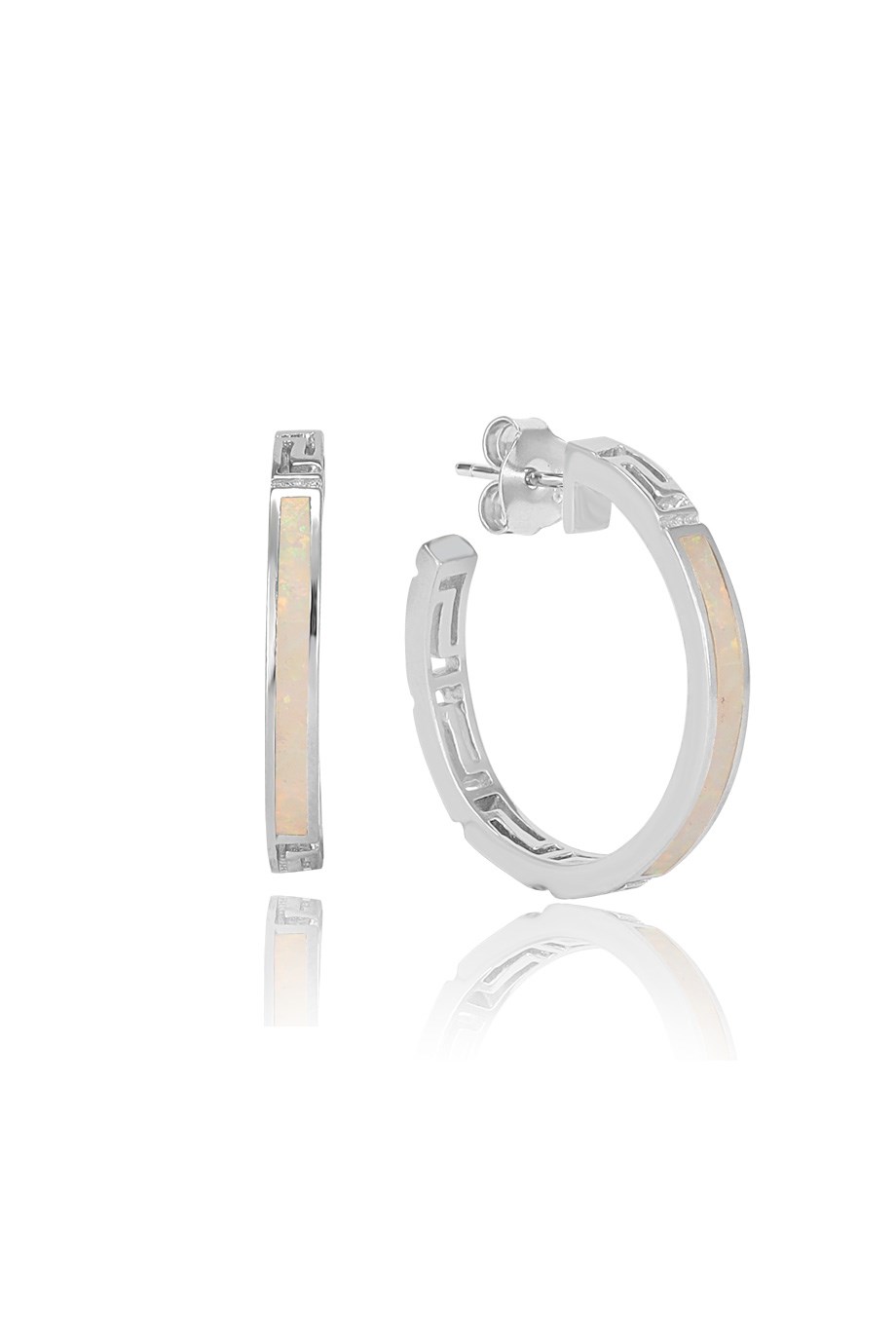 OPAL BEYAZ TAŞLI KÜPE