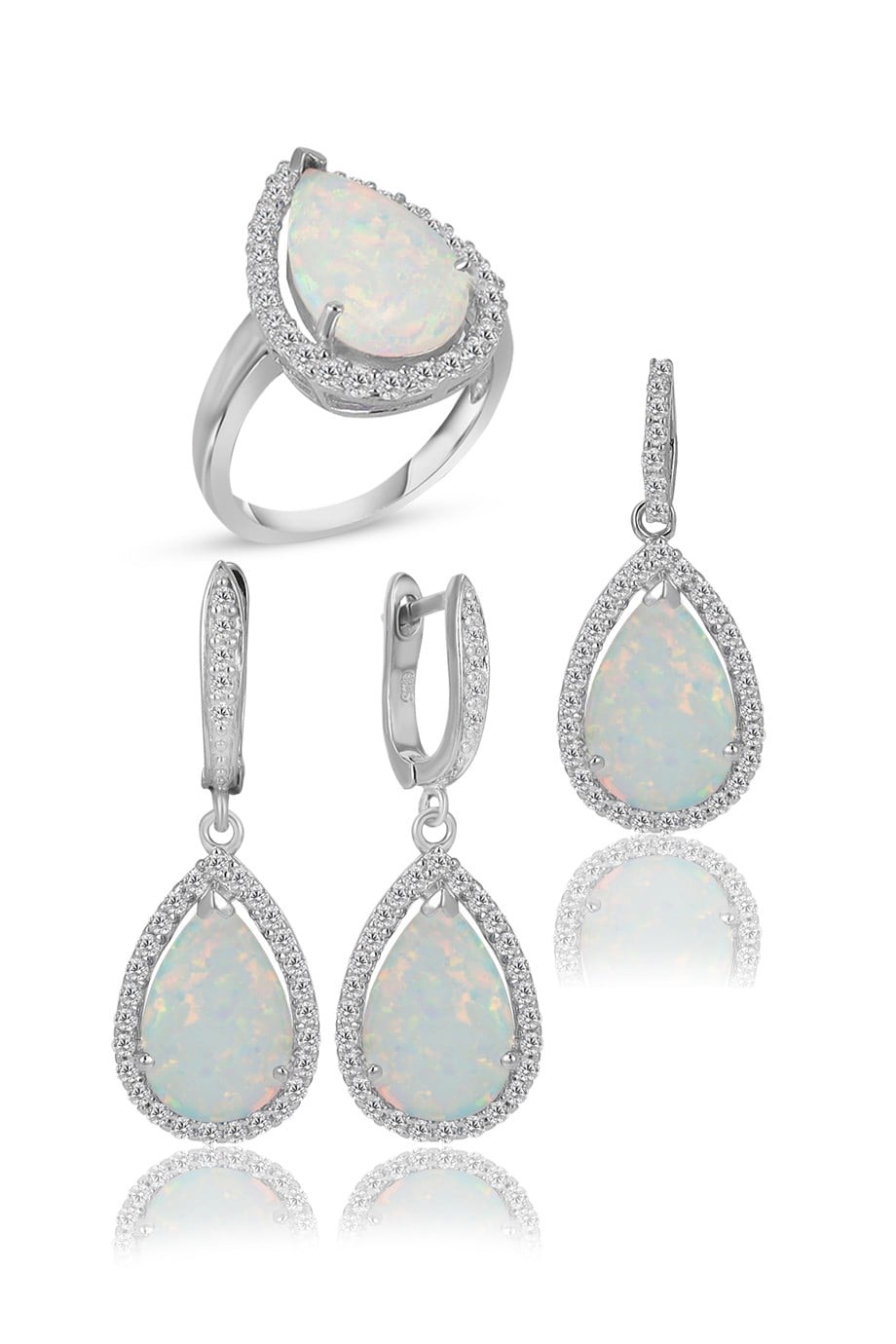 OPAL BEYAZ TAŞLI SET