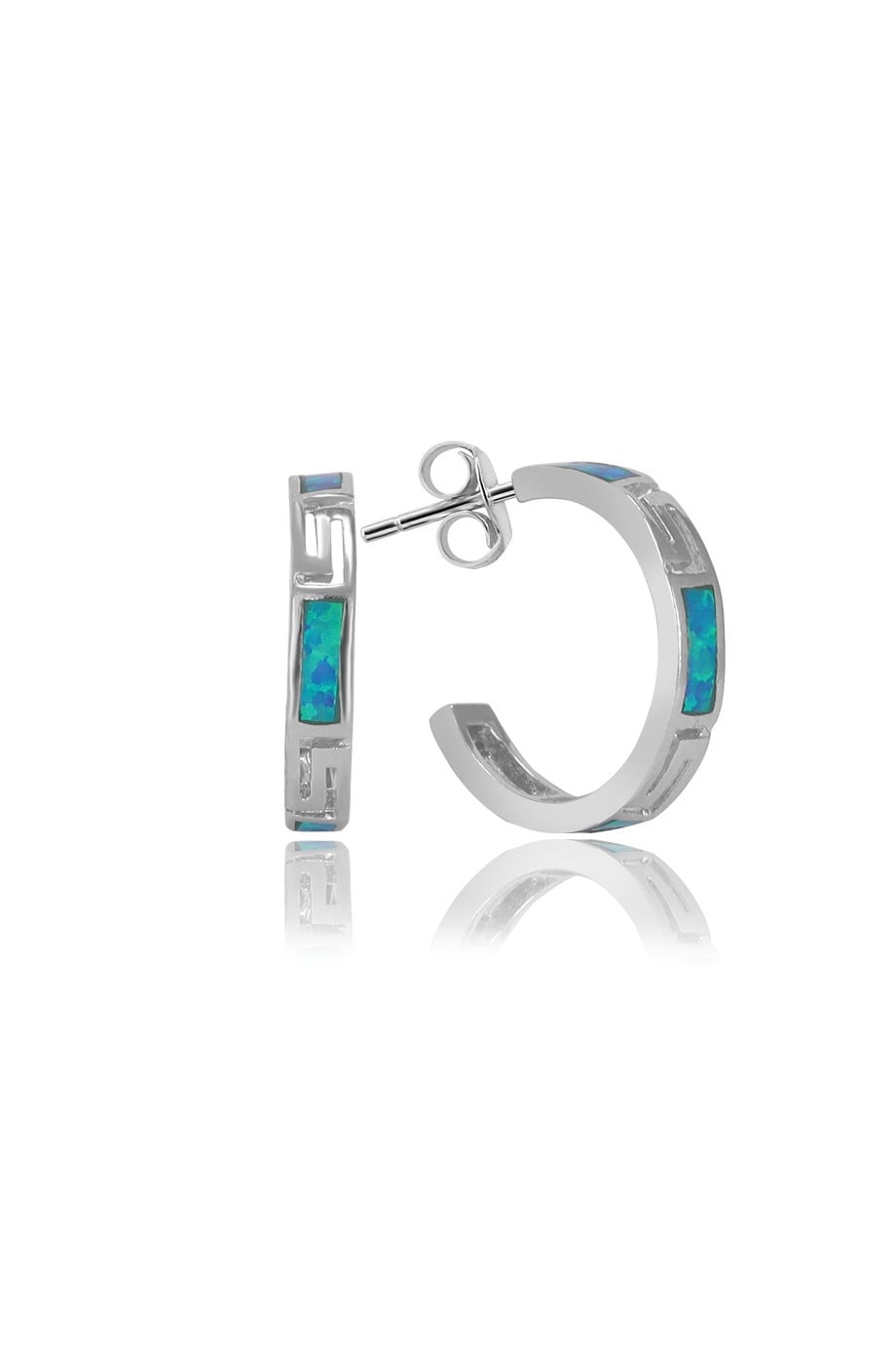 OPAL MAVİ TAŞLI KÜPE