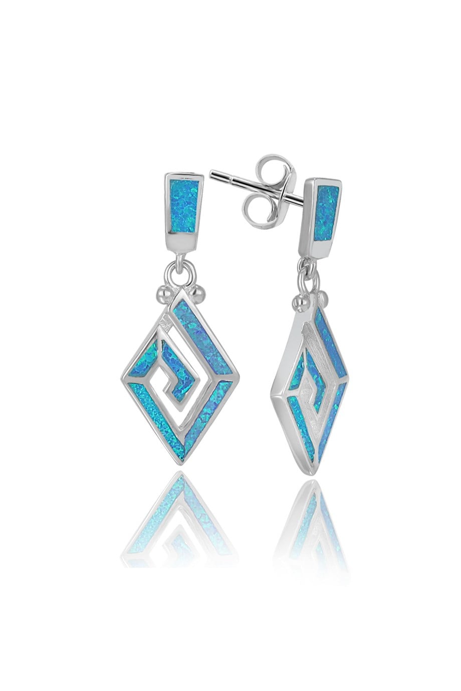 OPAL MAVİ TAŞLI KÜPE