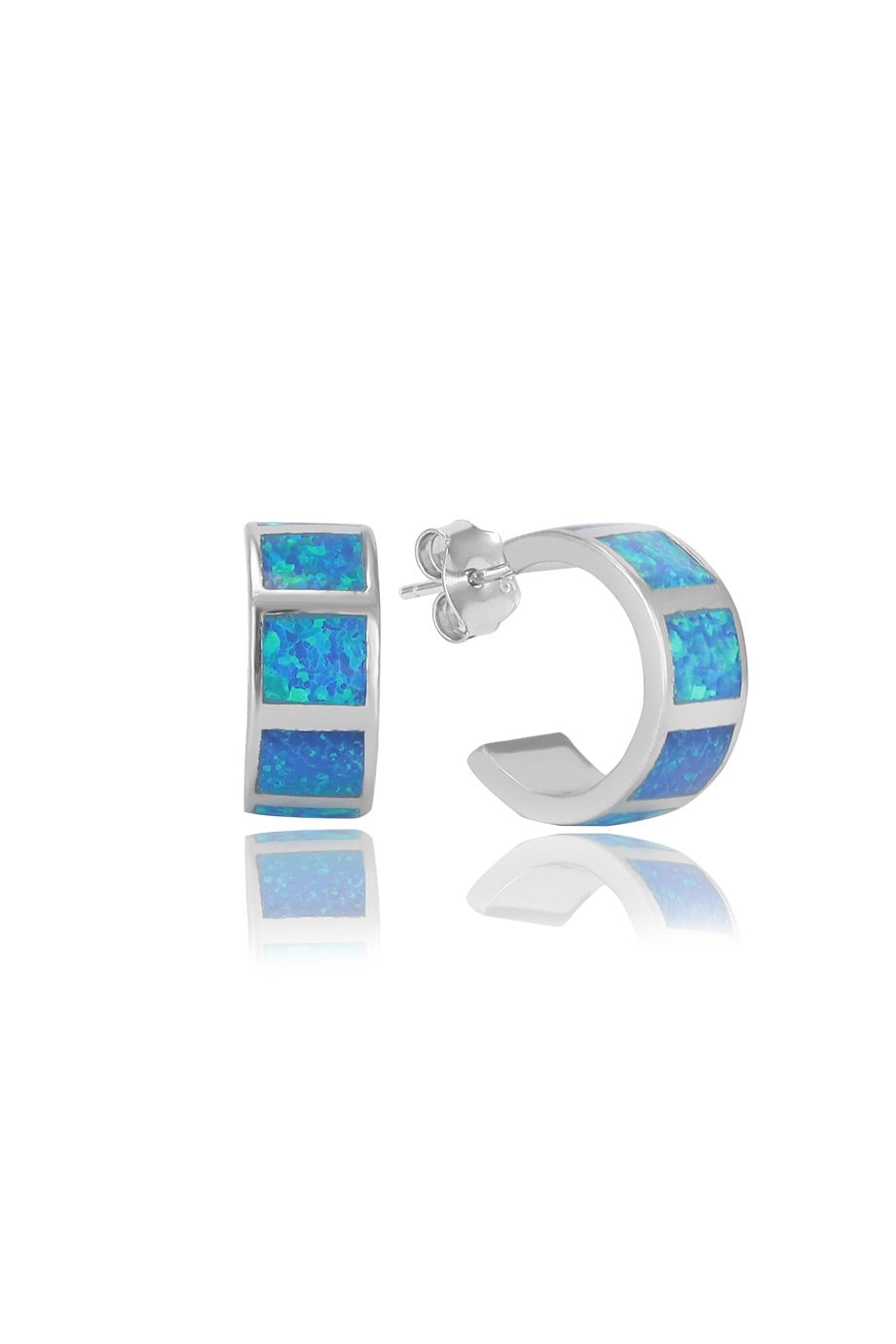 OPAL MAVİ TAŞLI KÜPE