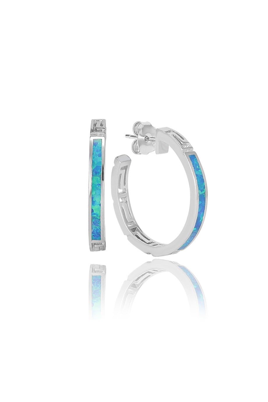 OPAL MAVİ TAŞLI KÜPE