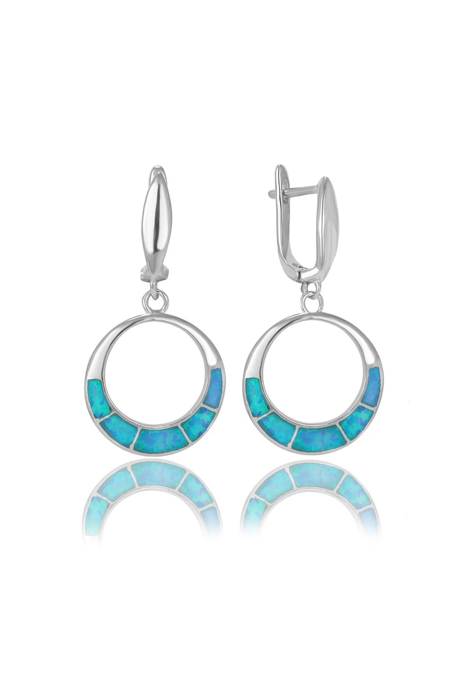 OPAL MAVİ TAŞLI KÜPE