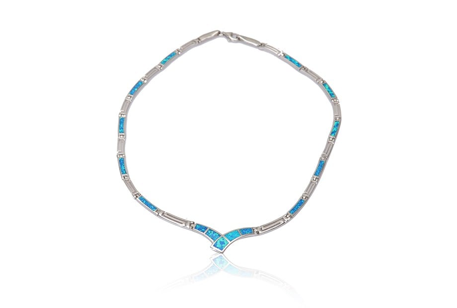 OPAL TAŞLI İTALYAN KOLYE