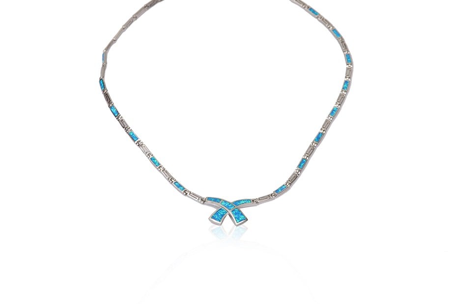 OPAL TAŞLI İTALYAN KOLYE